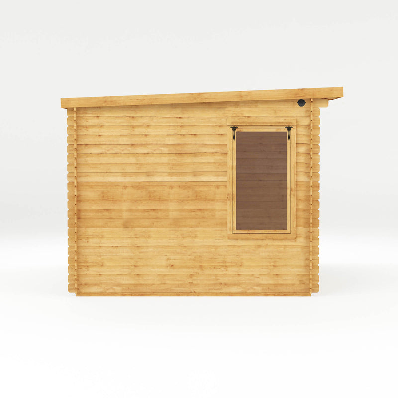 Mercia 19mm Pent Log Cabin With Side Shed (13x10) (4.1m x 3m) (SI-006-001-0039 EAN 5029442014647)