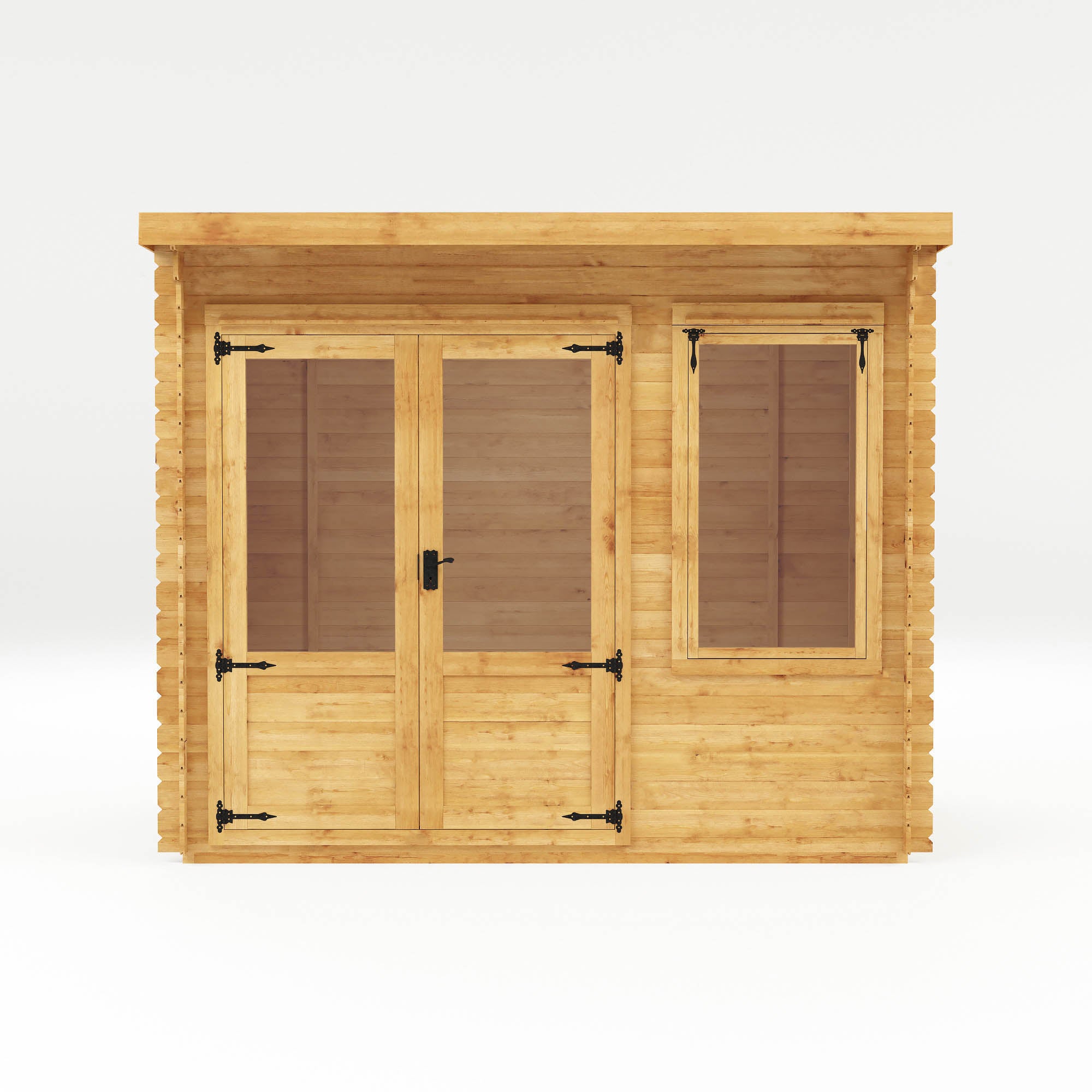 Mercia 19mm Pent Log Cabin (10x10) (3m x 3m) (SI-006-001-0038 EAN 5029442014630)