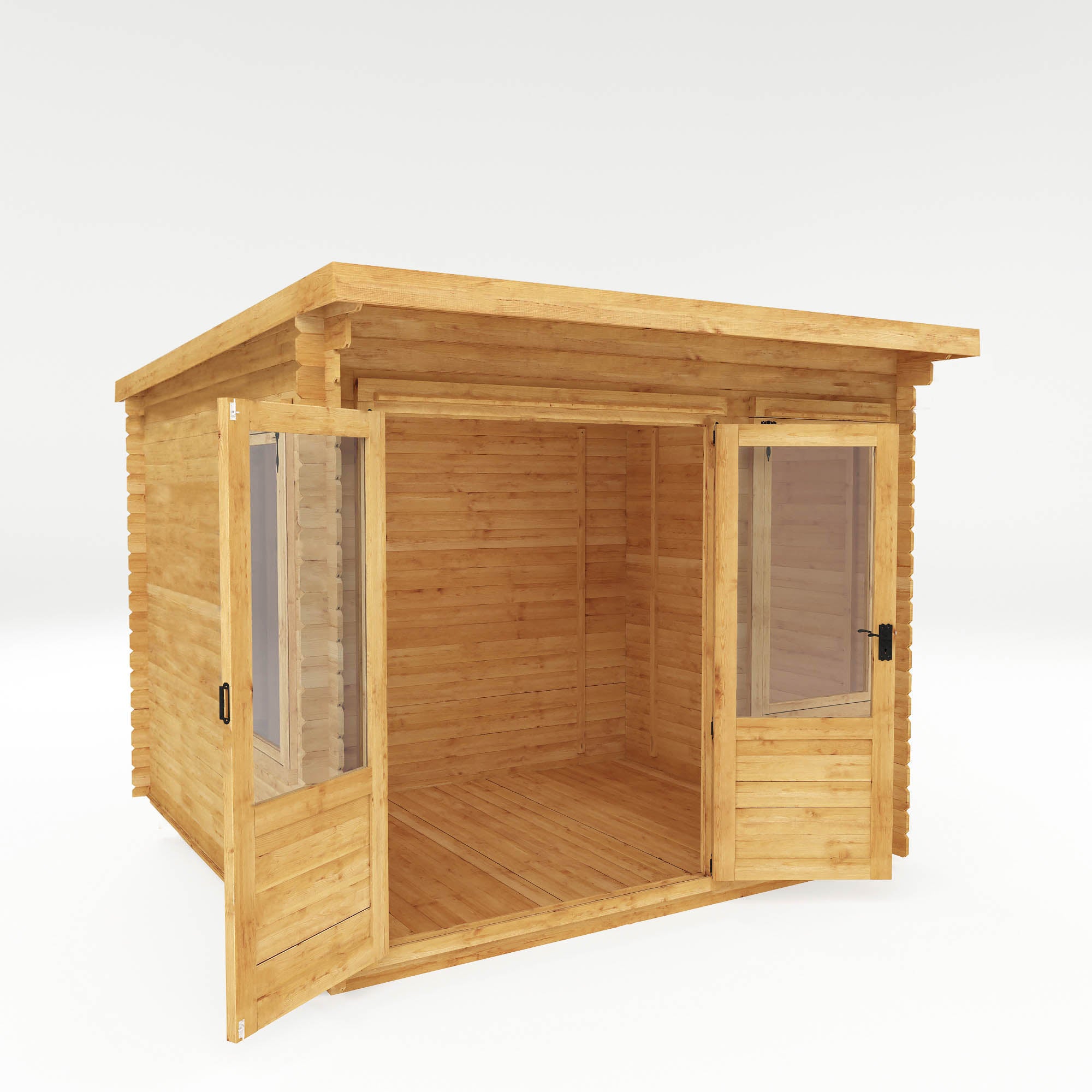 Mercia 19mm Pent Log Cabin (10x10) (3m x 3m) (SI-006-001-0038 EAN 5029442014630)