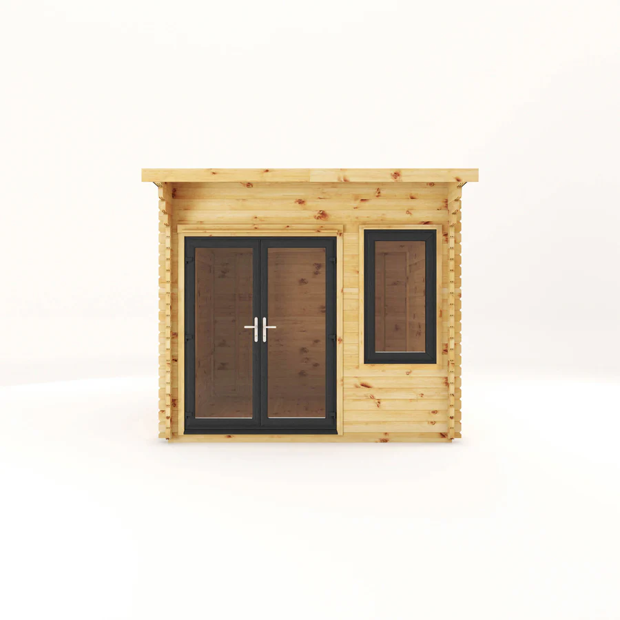 Mercia 44mm Curved Roof Log Cabin (10x10) (3m x 3m) (SI-006-040-0025 EAN 5029442019819)