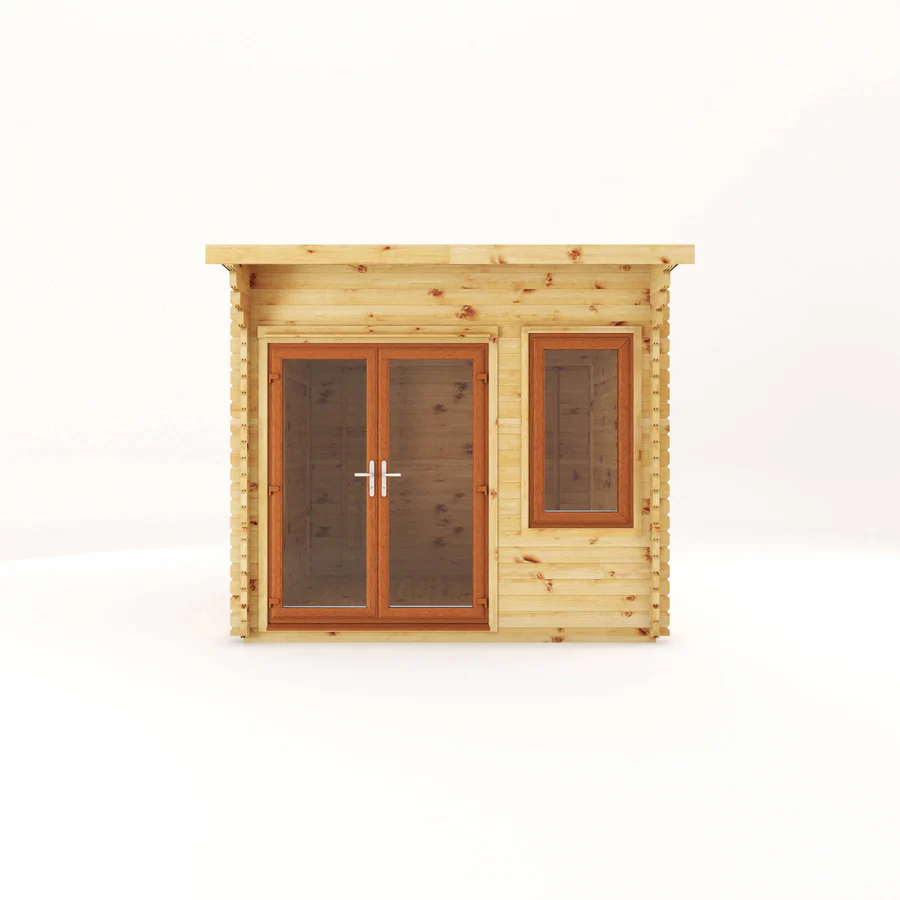 Mercia 44mm Curved Roof Log Cabin (10x10) (3m x 3m) (SI-006-042-0025 EAN 5029442019802)