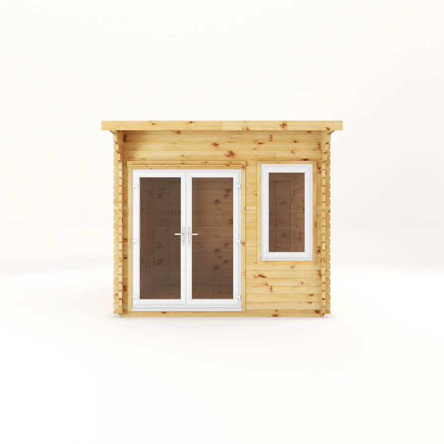 Mercia 44mm Curved Roof Log Cabin (10x10) (3m x 3m) (SI-006-041-0025 EAN 5029442019796)