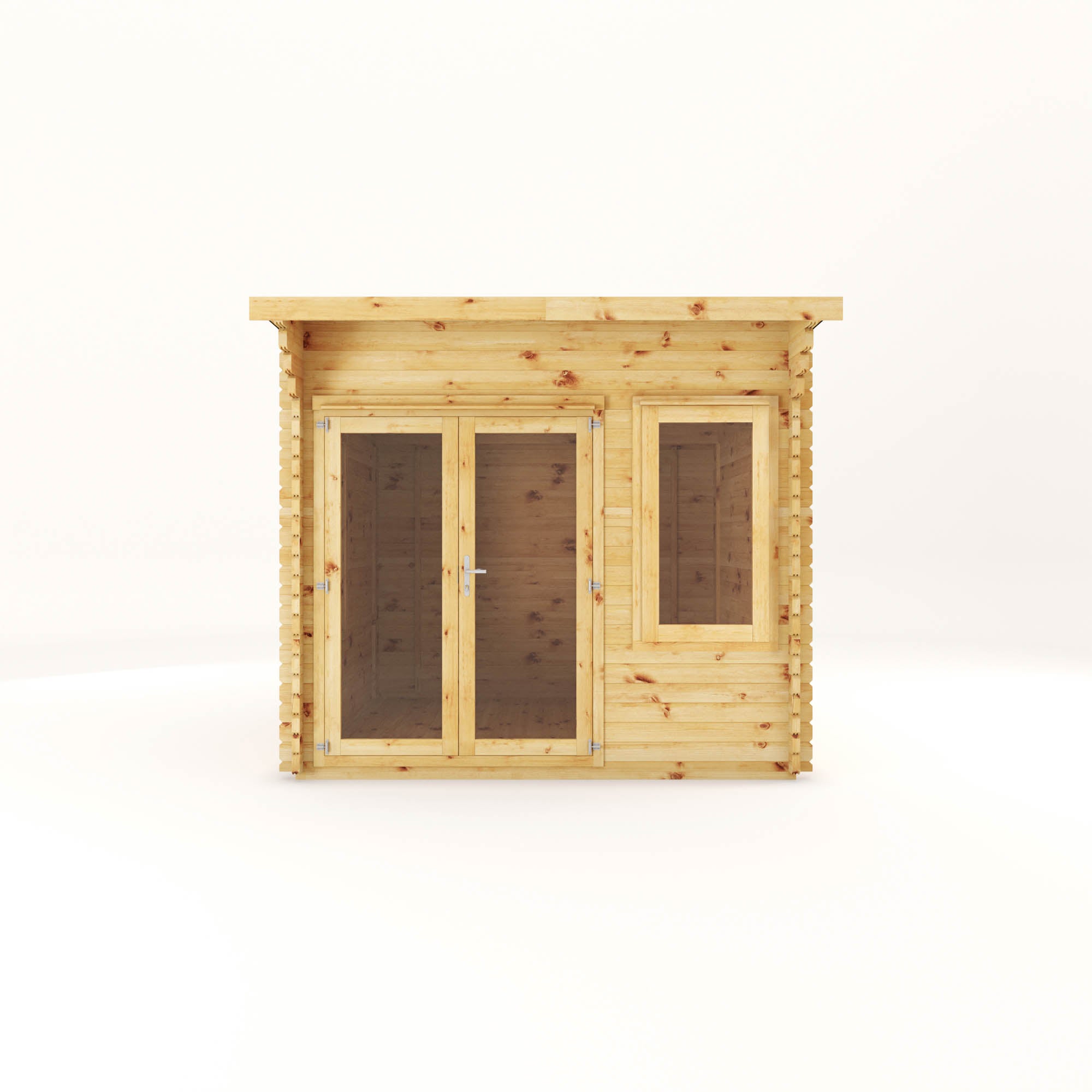 Mercia Curved Log Cabin 44mm (3x3) (SI-006-004-0091 - EAN 5029442013909)