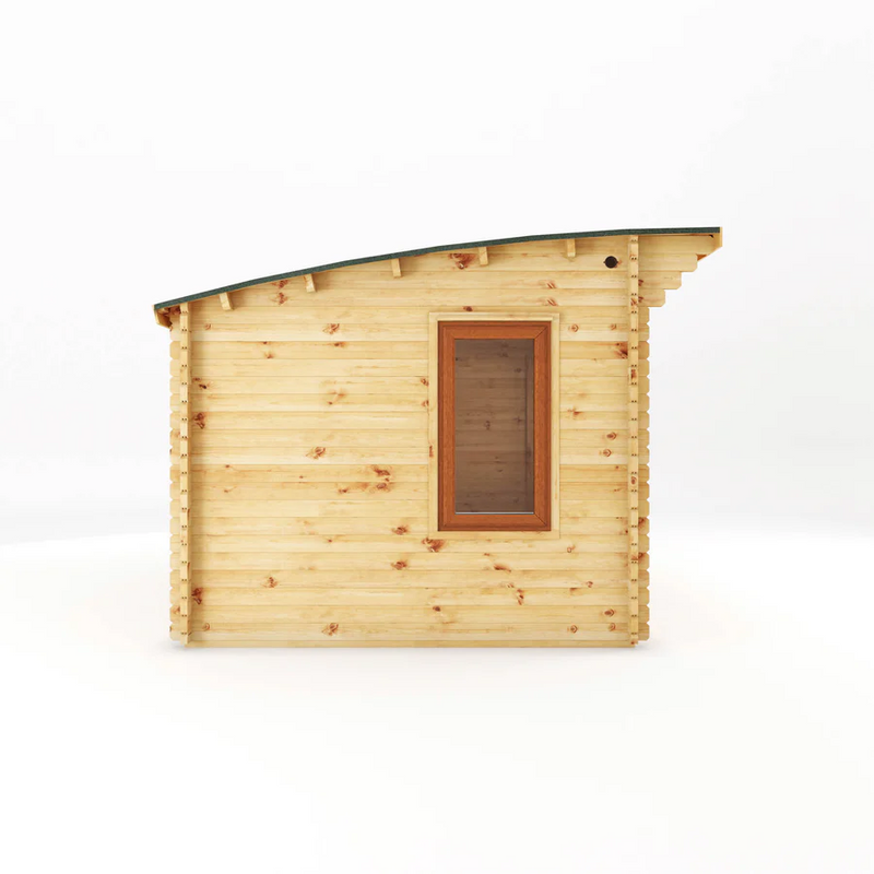 Mercia 44mm Curved Roof Log Cabin (10x10) (3m x 3m) (SI-006-042-0025 EAN 5029442019802)