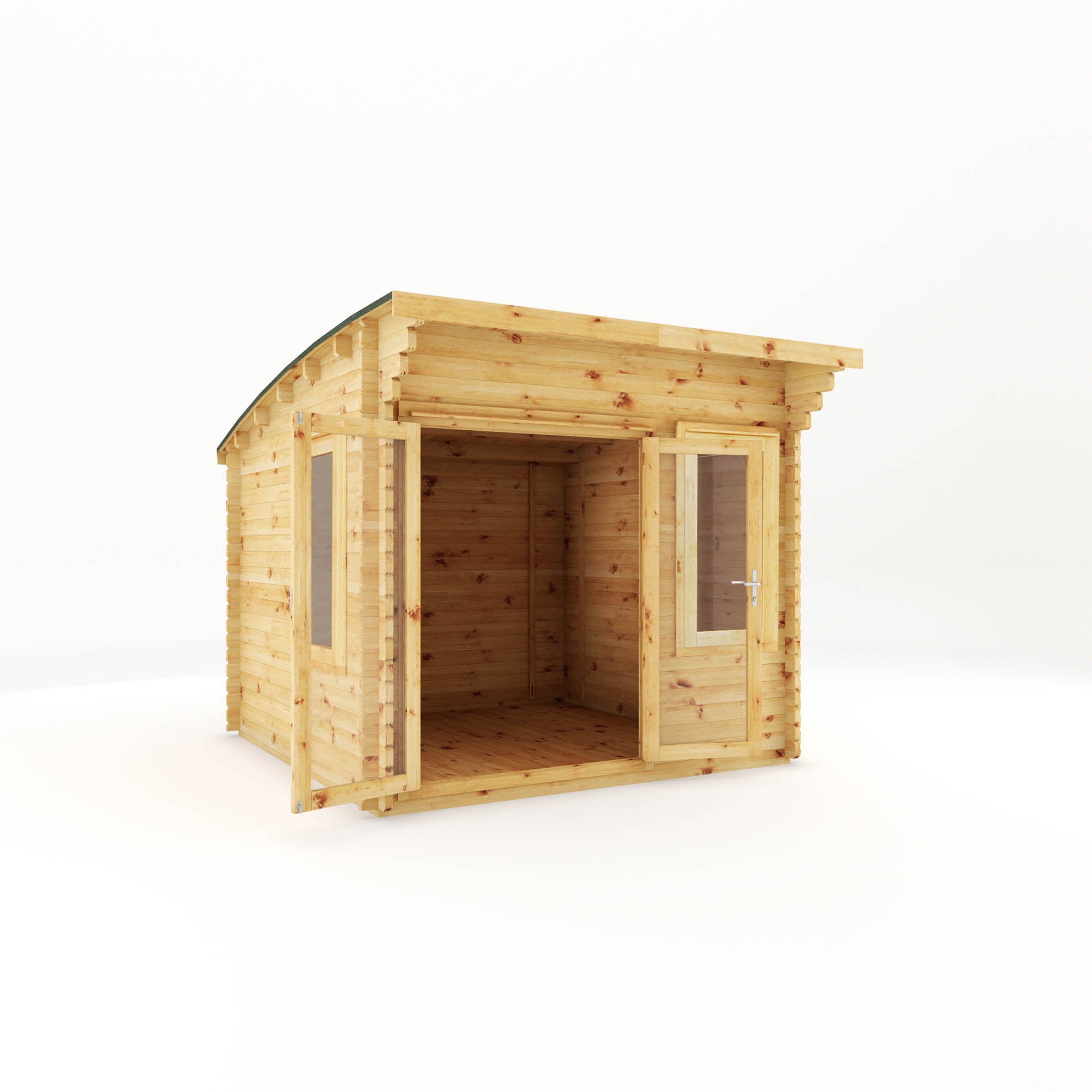 Mercia Curved Log Cabin 44mm (3x3) (SI-006-004-0091 - EAN 5029442013909)