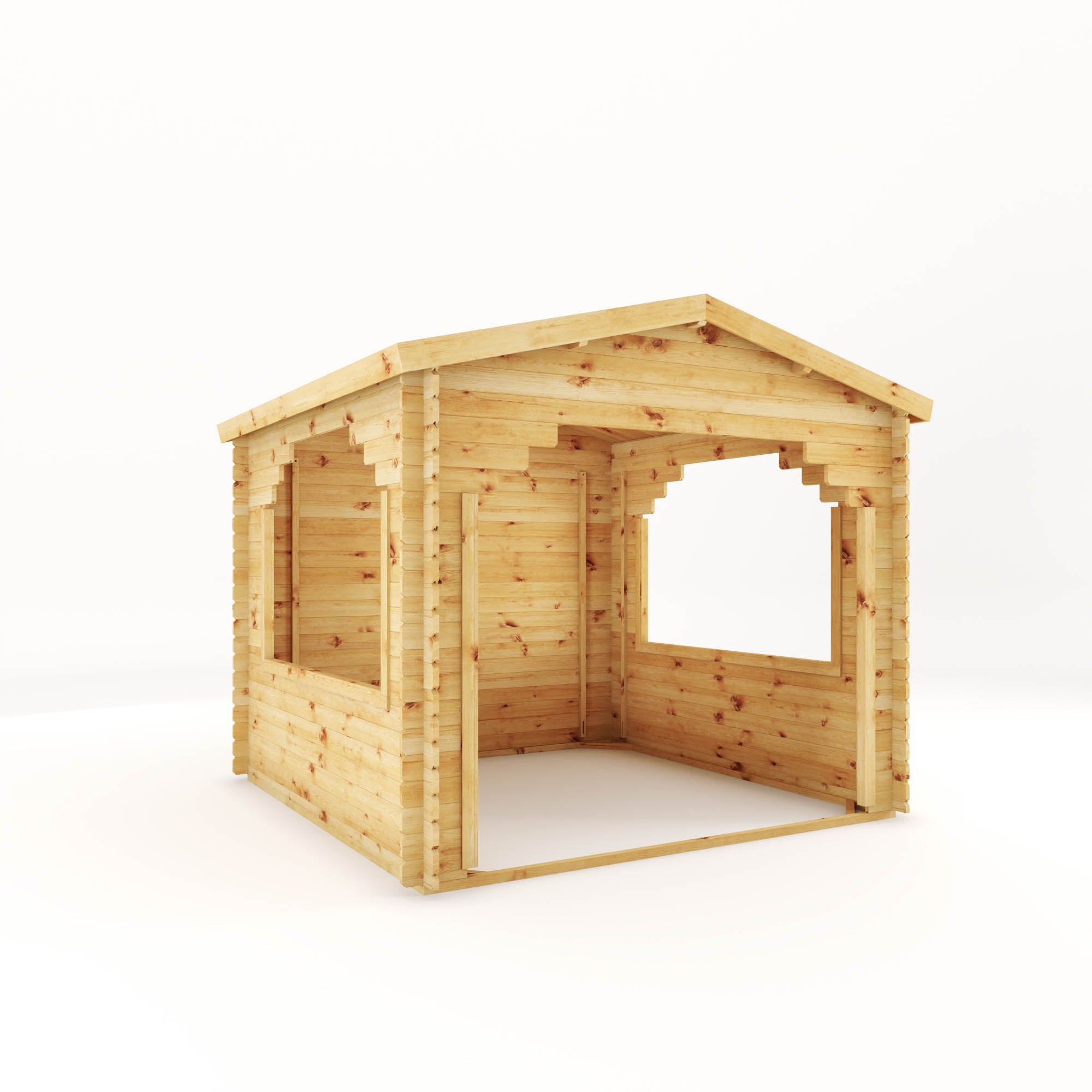 Mercia Log Cabin Gazebo 28mm (3x3) (SI-006-002-0064 - EAN 5029442013893)