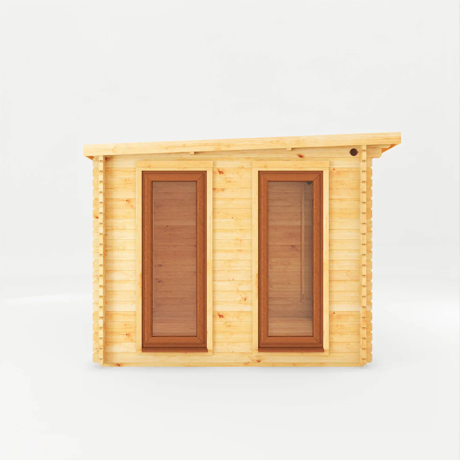 Mercia 44mm Studio Pent Log Cabin (10x10) (3m x 3m) (SI-006-042-0001 EAN 5029442018829)