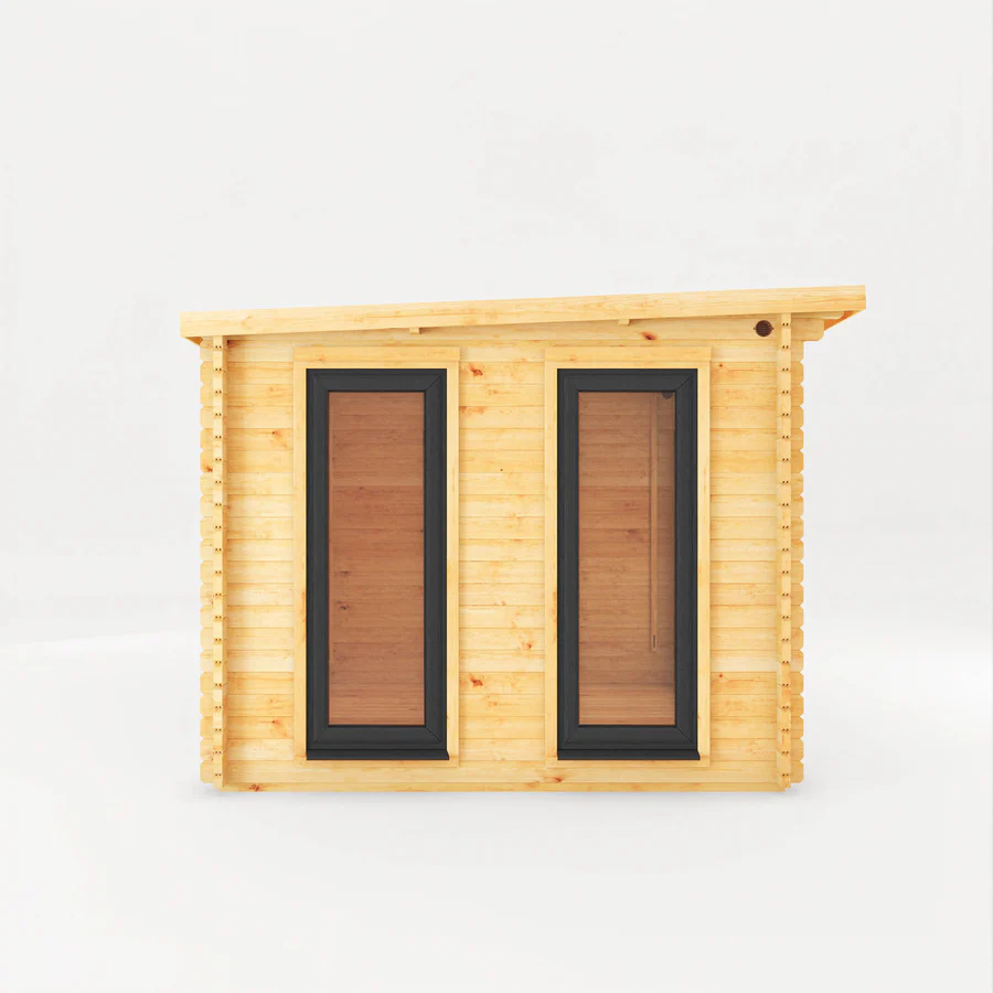 Mercia 44mm Studio Pent Log Cabin (10x10) (3m x 3m) (SI-006-040-0001 EAN 5029442018836)