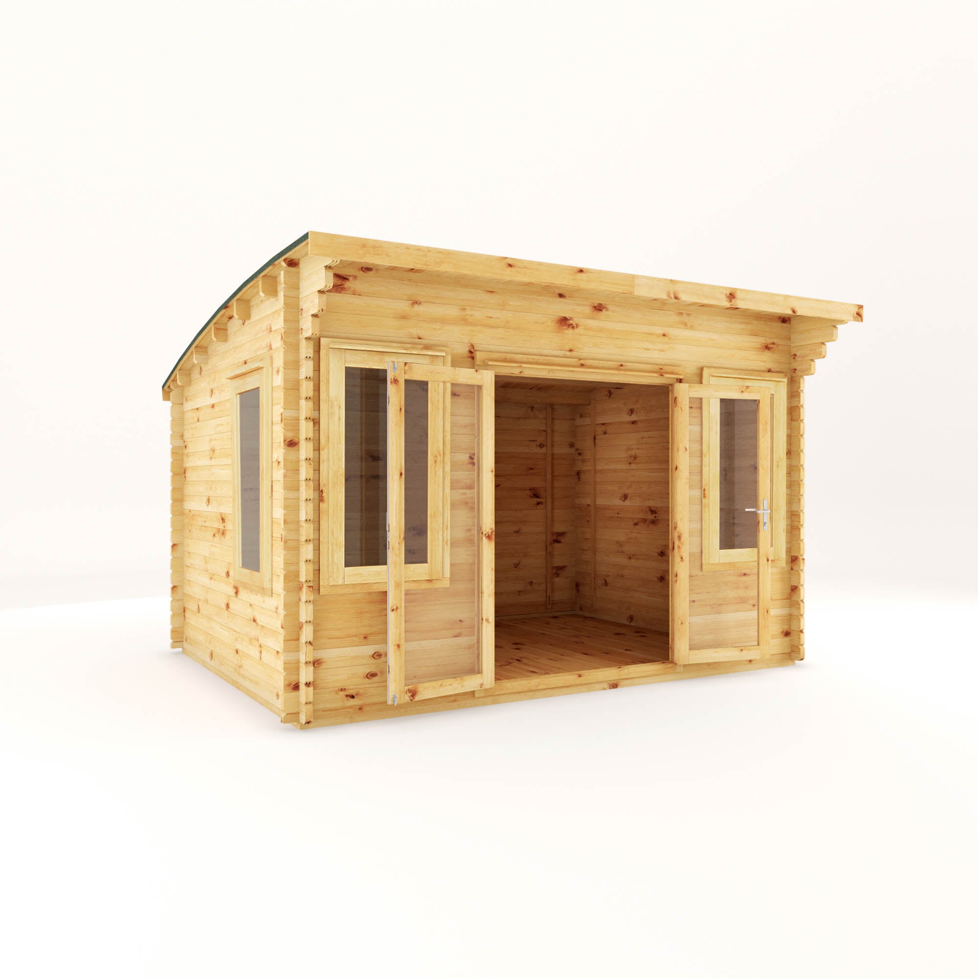 Mercia Curved Log Cabin 44mm (4x3) (SI-006-004-0090 - EAN 5029442013916)