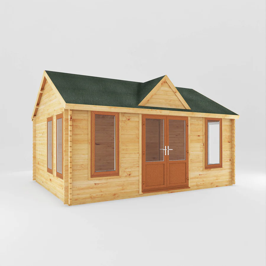 Mercia 44mm Clock Tower Log Cabin (17x13) (5.3m x 4m) (SI-006-042-0014 EAN 5029442019871)