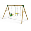 Little Rascals Triple Swing Set with 3 in 1 Baby Seat, Glider & Trapeze Bar