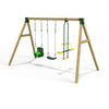 Little Rascals Triple Swing Set with 3 in 1 Baby Seat, Swing Seat & Glider
