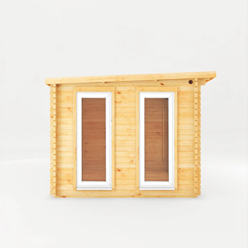 Mercia 44mm Studio Pent Log Cabin With Slatted Area (23x10) (7m x 3m) (SI-006-041-0008 EAN 5029442019048)