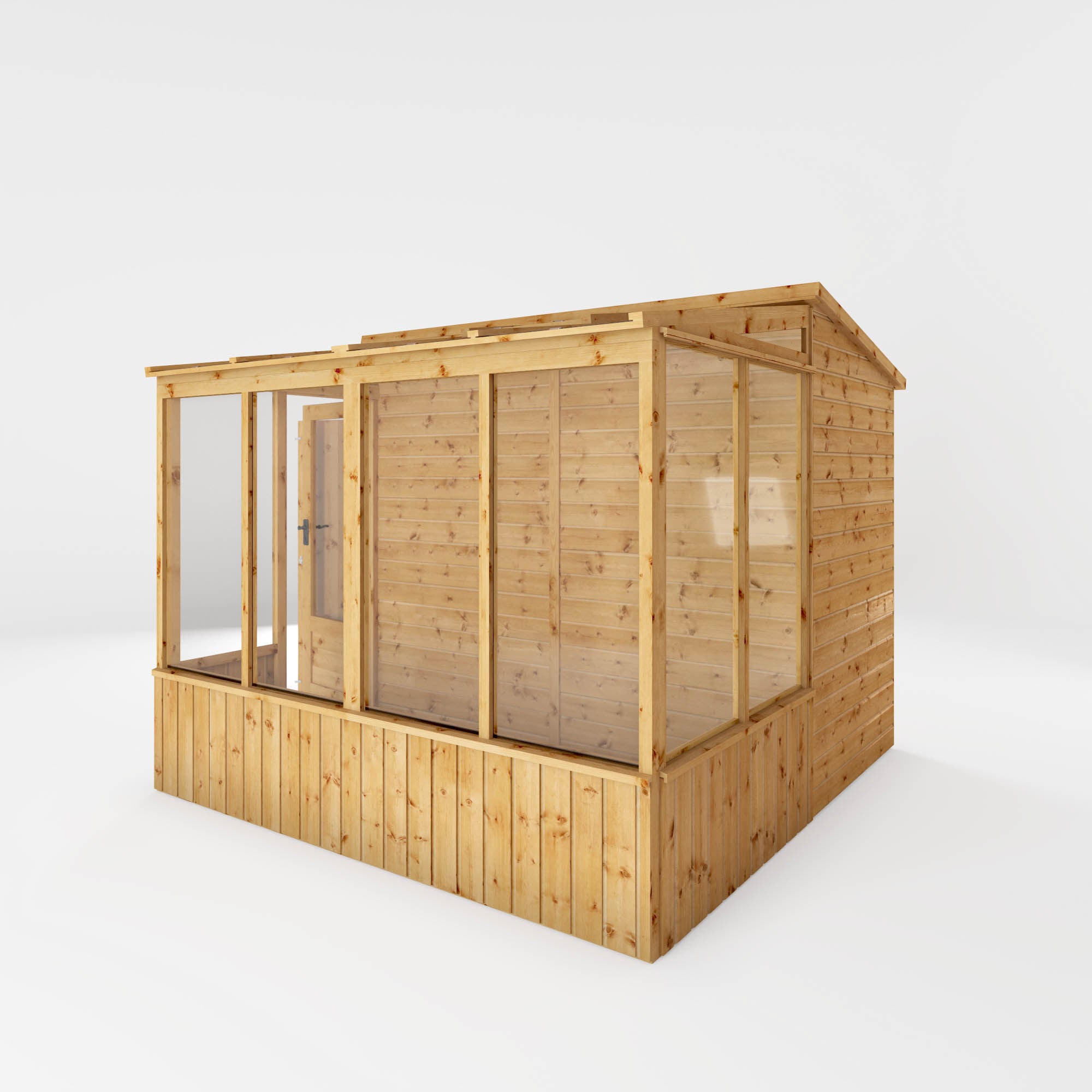 Mercia Premium Wooden Greenhouse Combi Shed (8x8) (SI-001-005-0001 - EAN 5029442075655)