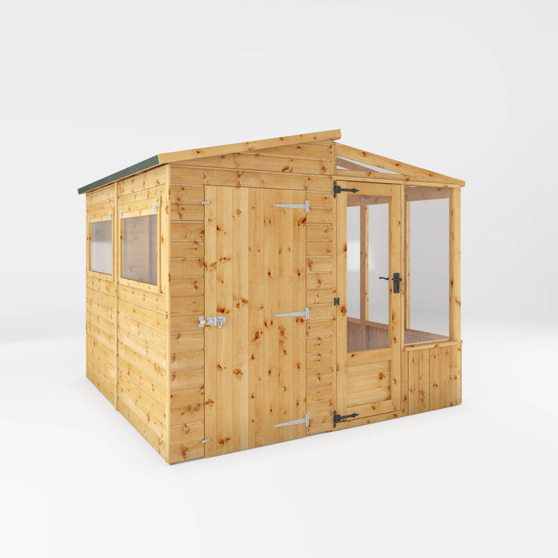 Mercia Premium Wooden Greenhouse Combi Shed (8x8) (SI-001-005-0001 - EAN 5029442075655)