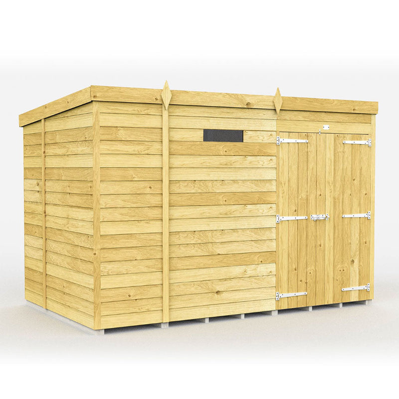 Total Sheds (9x6) Pressure Treated Pent Security Shed