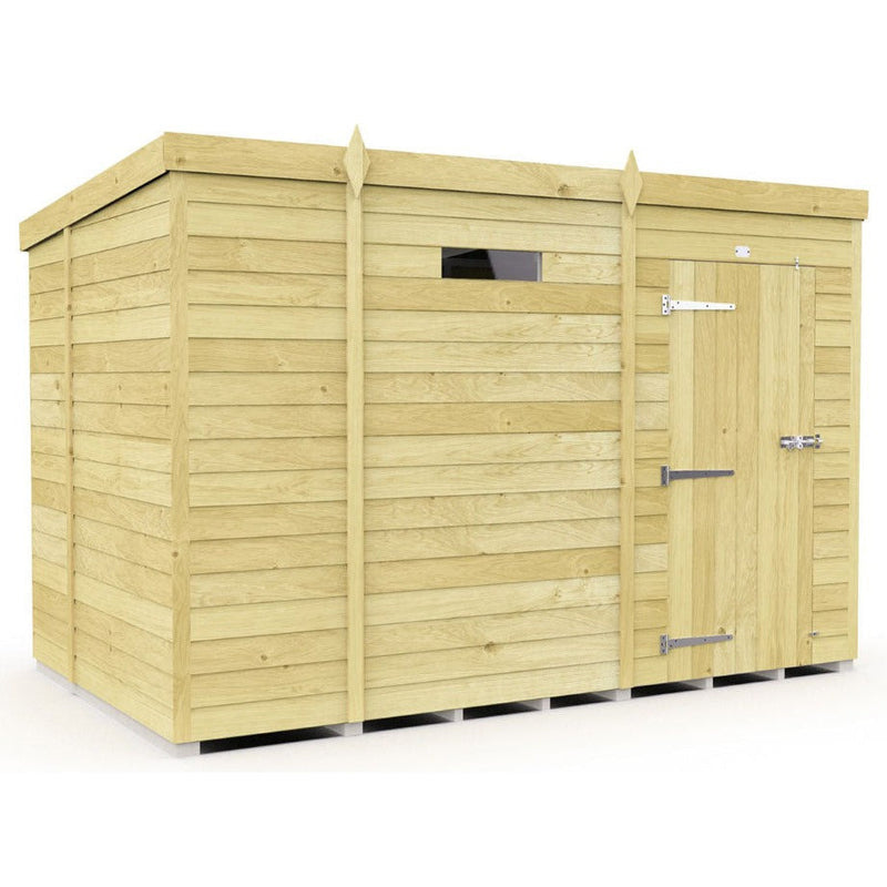 Total Sheds (9x6) Pressure Treated Pent Security Shed