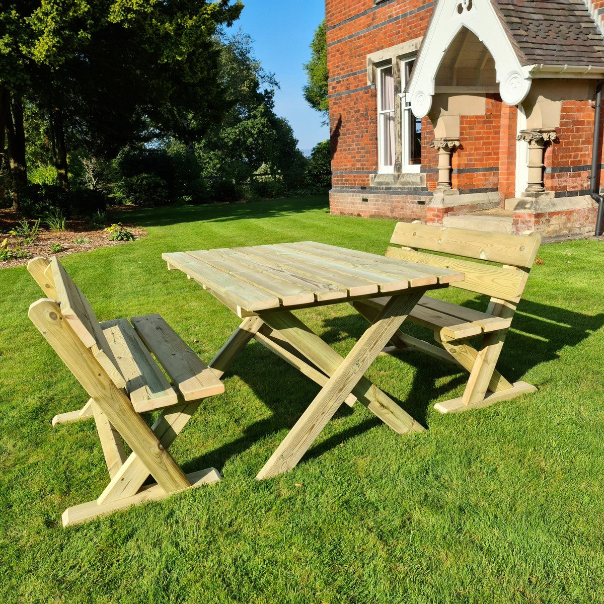 Churnet Valley Ashcombe Table Set 4  Seater  (4 Chairs) AT102 7435353659095