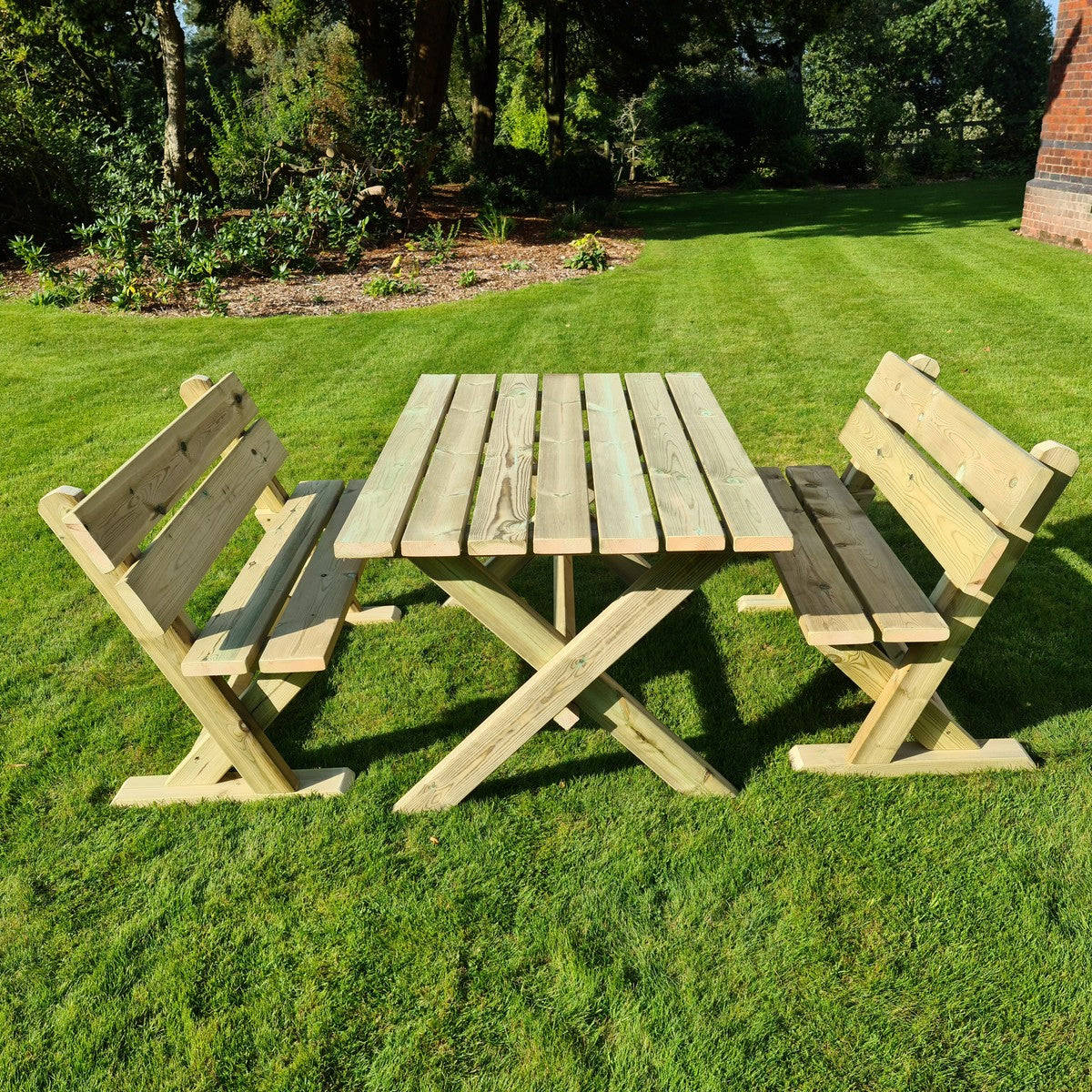 Churnet Valley Ashcombe Table Set 4  Seater  (4 Chairs) AT102 7435353659095