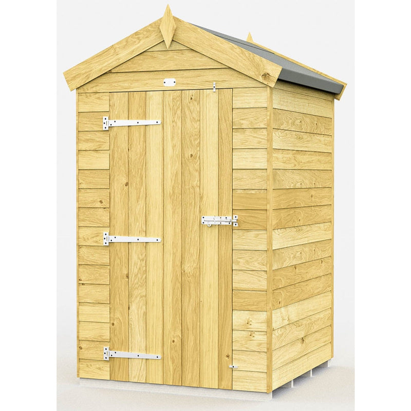 Total Sheds (4x4) Pressure Treated Apex Shed