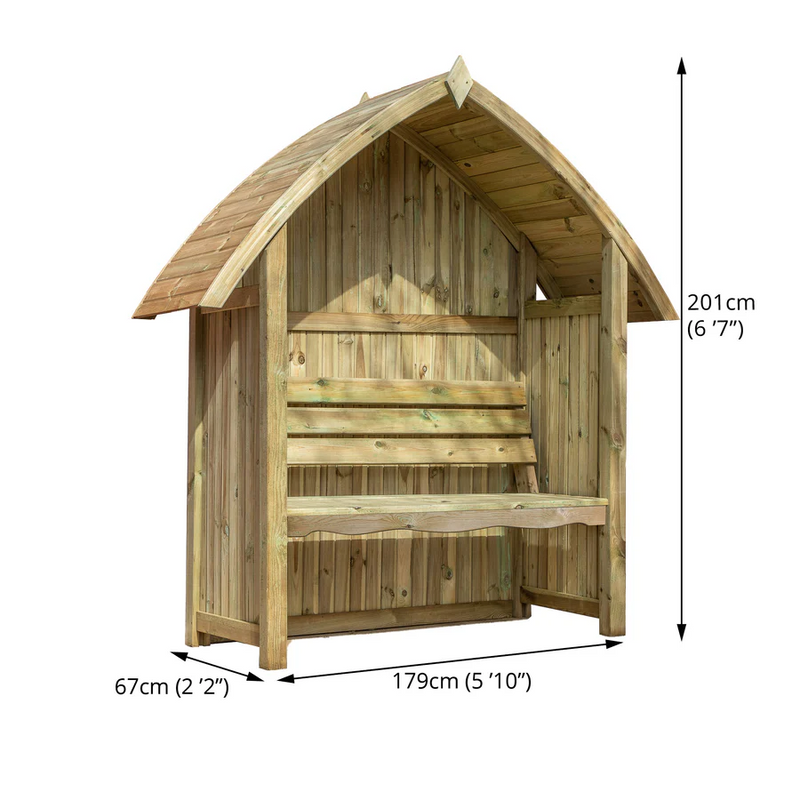 Mercia Arch Top Arbour Seat (ESDXL21PT035 - EAN 5029442005256)