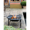Firepits UK Box D Fire Pit with Two Swing Arm BBQ Racks BXD
