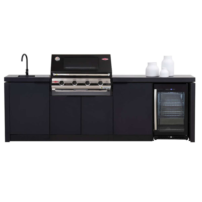 Cabinex Classic Outdoor Kitchen with BeefEater S3000E 4 Burner BBQ & Fridge (CABODK419942)