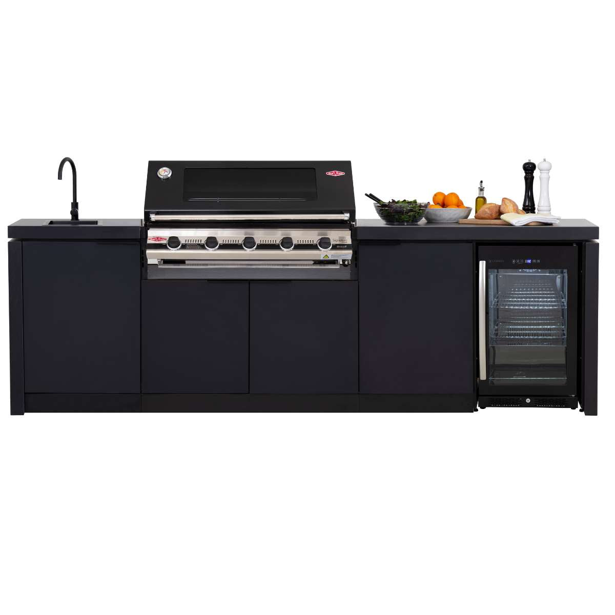 Cabinex Classic Outdoor Kitchen with BeefEater S3000E 5 Burner BBQ & Fridge (CABODK519952)