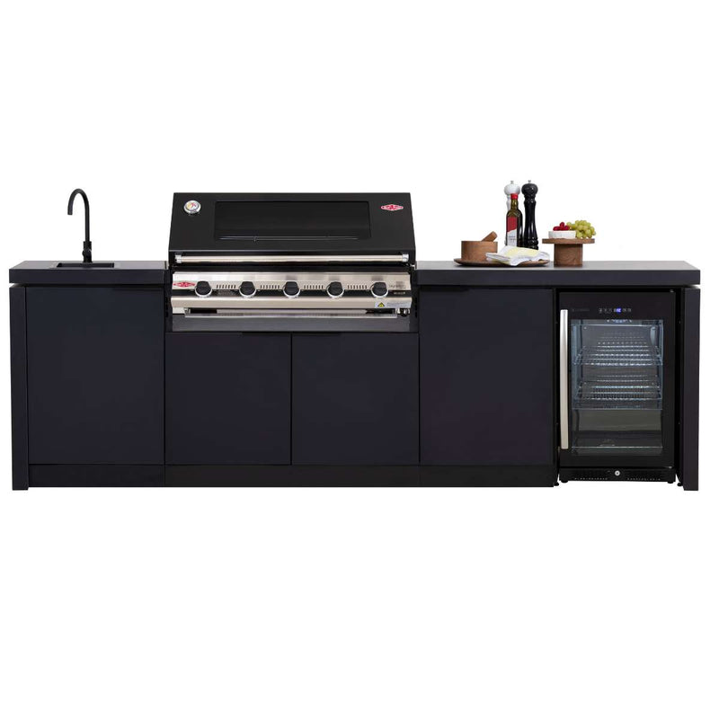 Cabinex Classic Outdoor Kitchen with BeefEater S3000E 5 Burner BBQ & Fridge (CABODK519952)