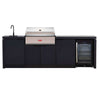 Cabinex Classic Outdoor Kitchen with BeefEater 1500 4 Burner BBQ & Fridge (CABODK41540GA)