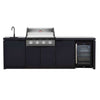 Cabinex Classic Outdoor Kitchen with BeefEater 1600E 4 Burner BBQ & Fridge (CABODK41640DAE)