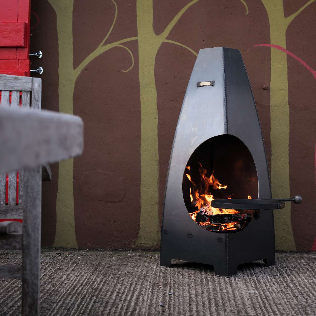 Firepits UK Circus Chiminea with Swing Arm BBQ Rack CRCSWA