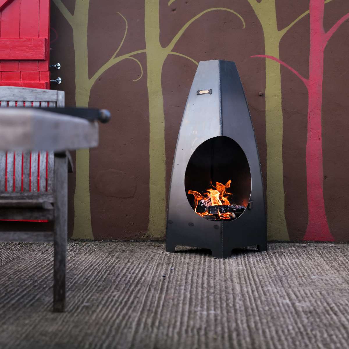 Firepits UK Circus Chiminea with Swing Arm BBQ Rack CRCSWA