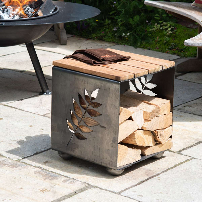 Firepits UK Log Store Seat Ash LGSTSASH