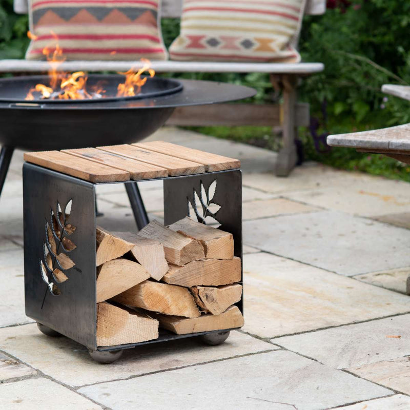 Firepits UK Log Store Seat Ash LGSTSASH