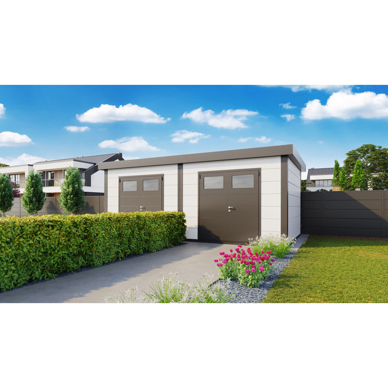 Telluria Duo 3336 Heavy Duty Metal Shed (21x12)