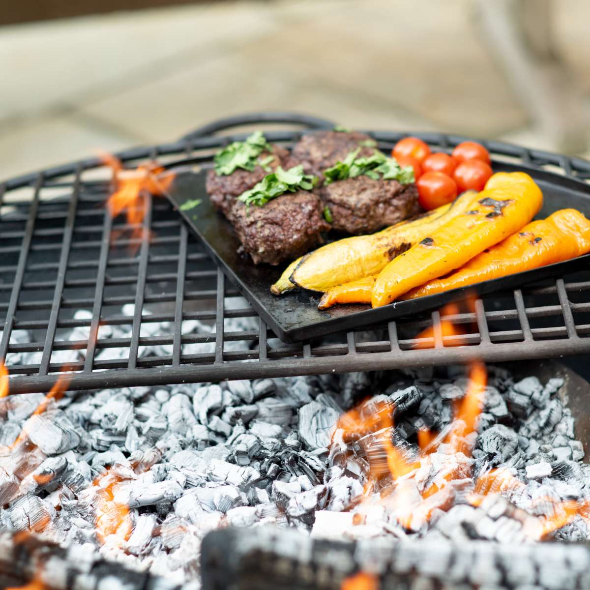 Firepits UK Half Moon Mesh 80cm BBQ Rack Collection (for our 80cm fire pit) BBQ80M