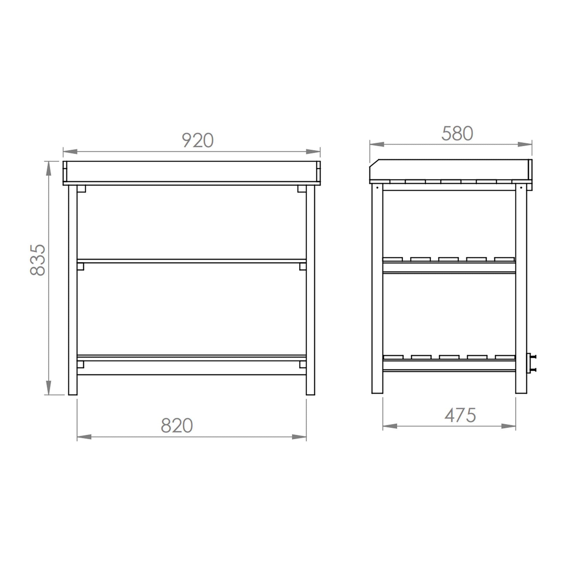 Mercia Carlton Potting Bench (ESDXL21PT049 - EAN 5029442019956)