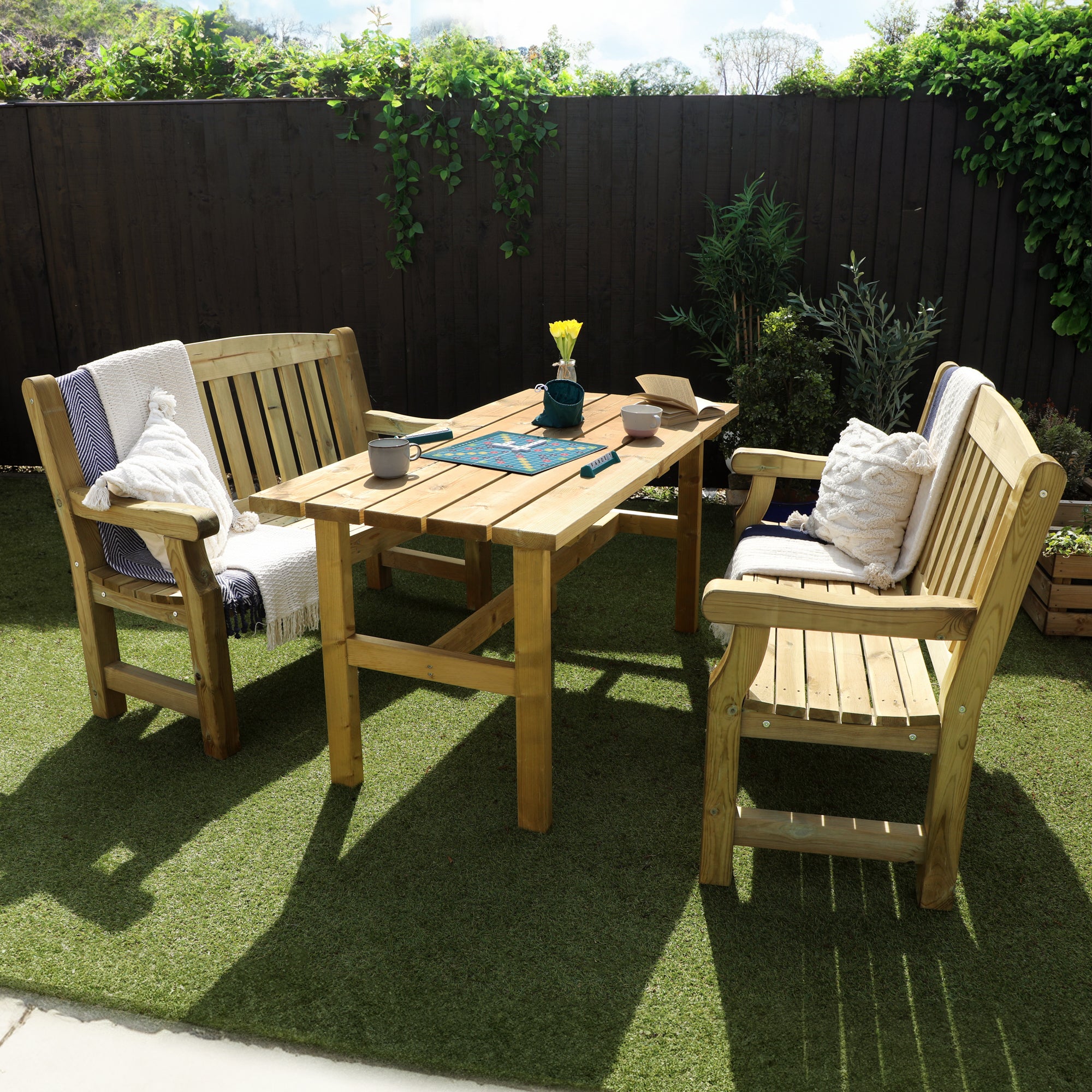 Mercia Carlton Premium Garden Bench Set (ESDXL21PT054K - EAN 5029442020105)