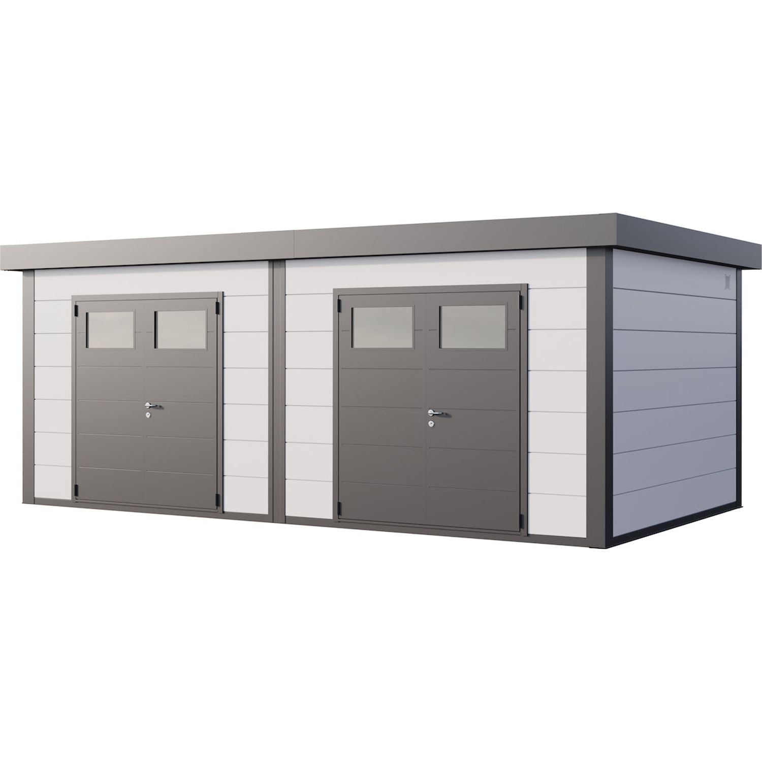 Telluria Duo 3336 Heavy Duty Metal Shed (21x12)