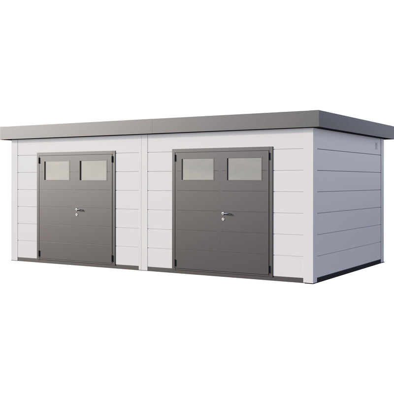 Telluria Duo 3336 Heavy Duty Metal Shed (21x12)