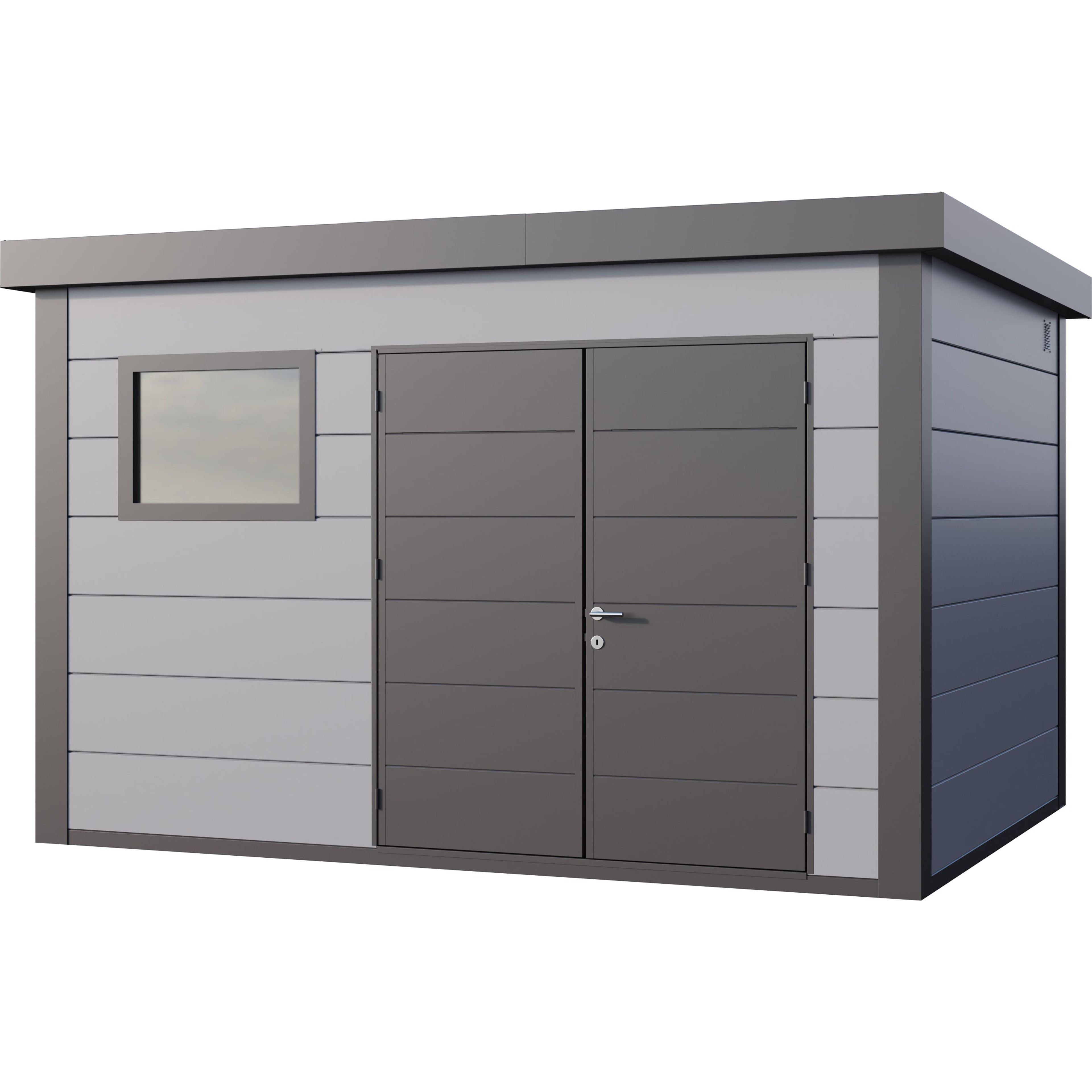 Telluria Eleganto Plus 3930 Heavy Duty Metal Shed 13x10