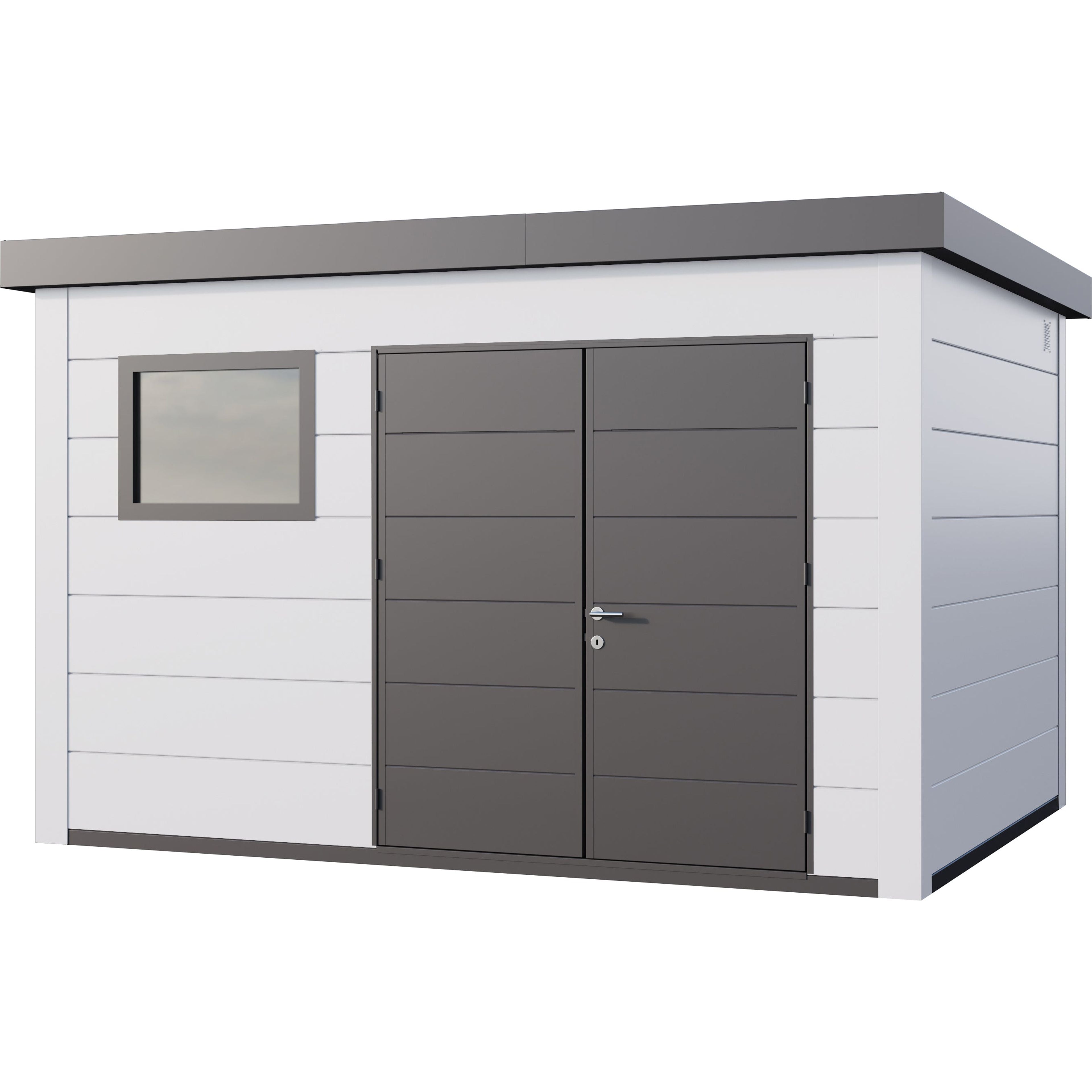 Telluria Eleganto Plus 3930 Heavy Duty Metal Shed 13x10