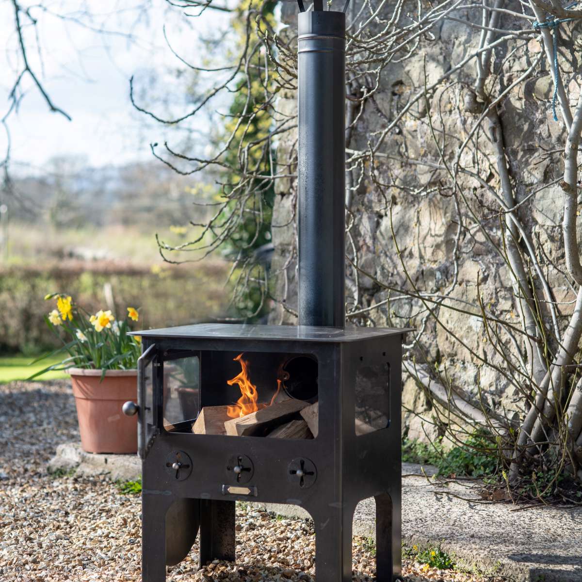 Firepits UK Medium Outdoor Wood Burner BBQ MDOWB