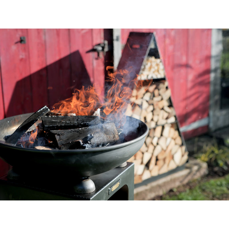 Firepits UK Fire Bowl with Log Store 60cm (up to 6 people) FPLGST60