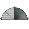 Firepits UK Half Moon 50cm BBQ Rack Plate and Bar (for our 50cm fire pit) BBQ50HP