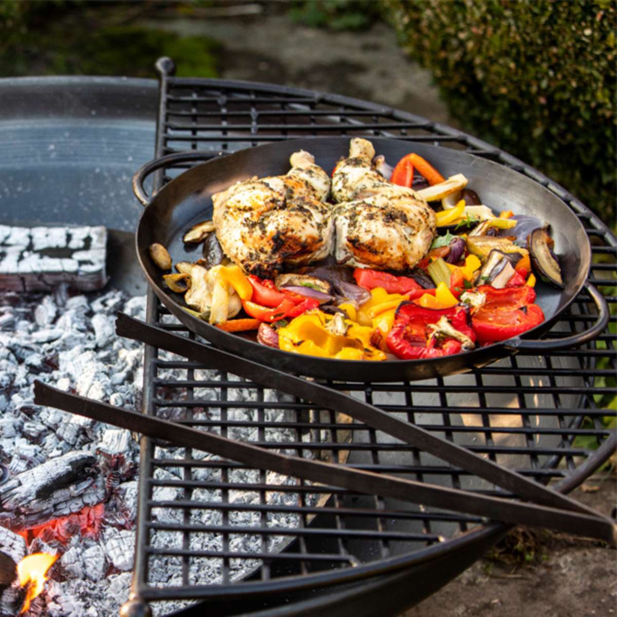 Firepits UK Half Moon Mesh 80cm BBQ Rack Collection (for our 80cm fire pit) BBQ80M