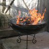 Firepits UK Indian Fire Bowl with Half Moon BBQ Rack