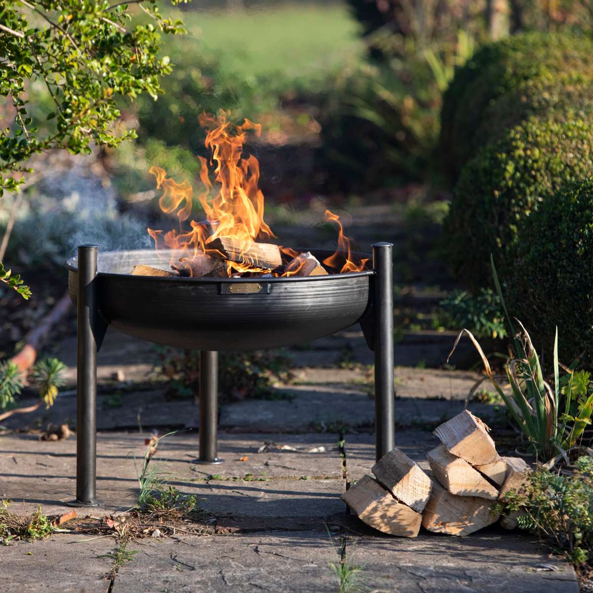 Firepits UK Legs Eleven with Swing Arm BBQ Rack Fire Pit Collection