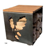 Firepits UK Log Store Seat Oak LGSTSOAK